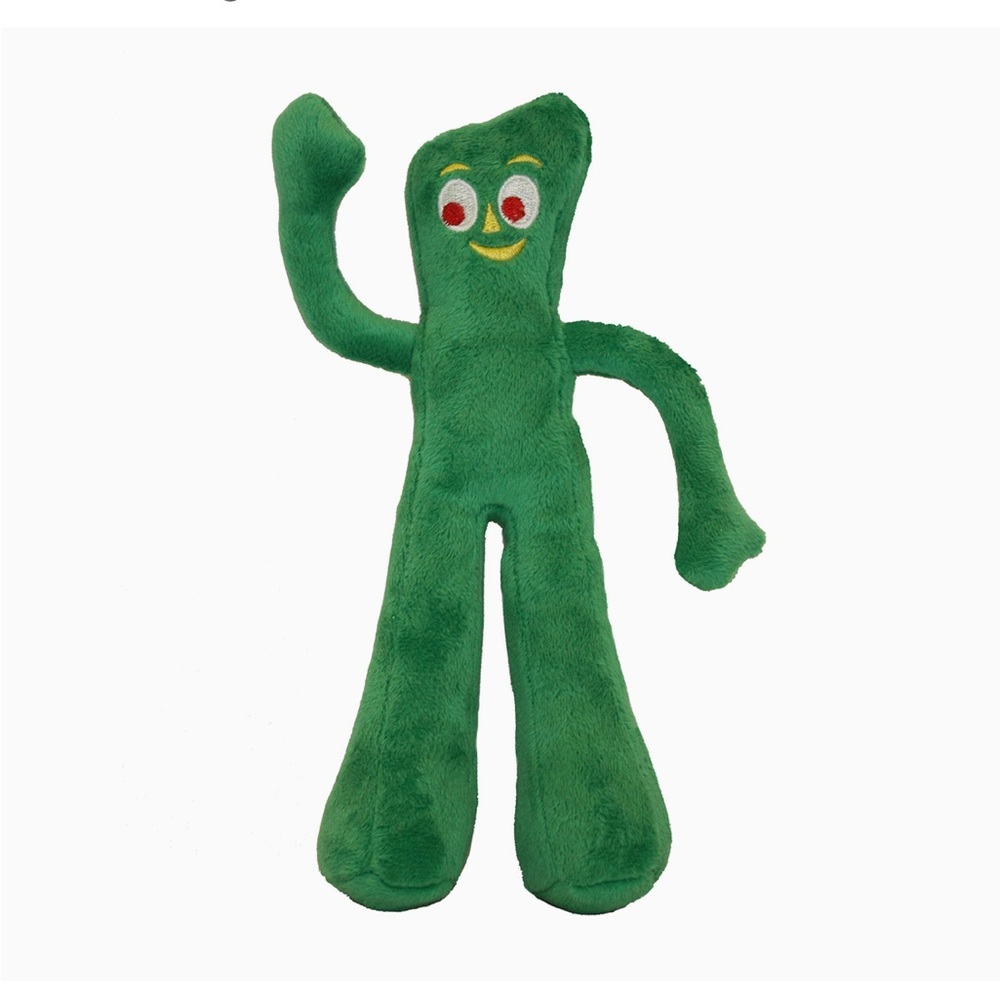 Multipet Gumby Plush Filled Dog Toy, Green, 9